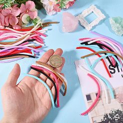 72Pcs 9 Colors TPU Spiral Rope for Keychain&nbsp;AJEW-CO0001-09