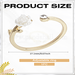 1Pc Alloy Cuff Rings&nbsp;RJEW-LP0002-15G