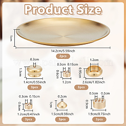 15Pcs 5 Styles Mini Brass Incense Holder&nbsp;AJEW-OC0015-98
