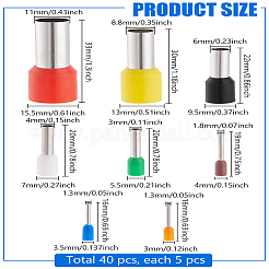 1 Box 40Pcs 8 Styles 304 Stainless Steel with Plastic Clay Hole Punches&nbsp;TOOL-LP0001-03