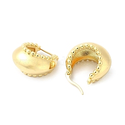 Rack Plating Brass Crescent Moon Hoop Earrings for Women&nbsp;EJEW-Q780-02G