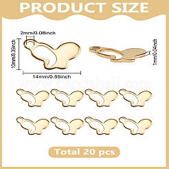 20Pcs Ion Plating(IP) Butterfly 304 Stainless Steel Charms&nbsp;STAS-LP0003-61