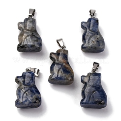 Natural Blue Spot Jasper Pendants&nbsp;G-B127-07P-02