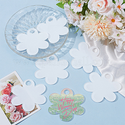 8Pcs Acrylic Heat Transfer Big Pendants&nbsp;FIND-SP0003-09D
