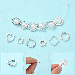 80Pcs 8 Styles Alloy Bead Frame&nbsp;FIND-SP0004-13