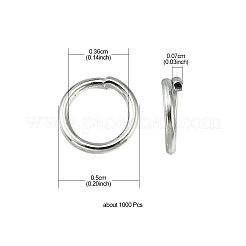 Iron Open Jump Rings&nbsp;IFIN-YW0001-41P
