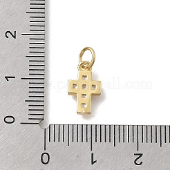 Brass Micro Pave Cubic Zirconia Pendants&nbsp;KK-D431-069G