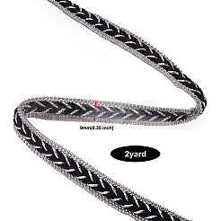 Hotfix with Two Rows Rhinestone&nbsp;DIY-BT0001-27