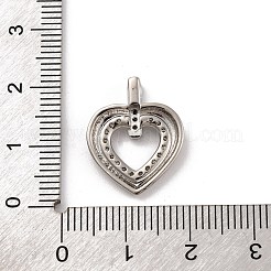 Brass Micro Pave Cubic Zirconia Pendants&nbsp;KK-U033-19P-01