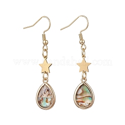 5 Pairs 5 Styles Brass Enamel Dangle Earrings&nbsp;EJEW-JE06570