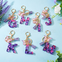 Resin Butterfly Pendant Keychains&nbsp;KEYC-TAC0034-03J