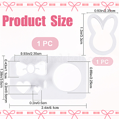 2Pcs 2 Style Plastic Clay Cutters&nbsp;DIY-GF0009-29