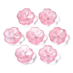 Transparent Spray Painted Imitation Jade Glass Beads&nbsp;GLAA-Q089-003-E004