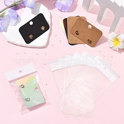 90Pcs 3 Colors Paper Jewelry Display Cards for Earring&nbsp;CDIS-FS0001-30