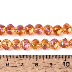 Electroplate Transparent Glass Beads Strands&nbsp;EGLA-N017-05A-A04