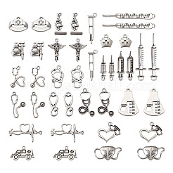 Tibetan Style Zinc Alloy Pendants&nbsp;TIBEP-TA0002-36AS-RS