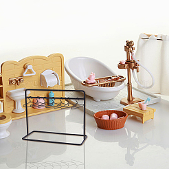 Iron Doll Clothes Rack & Hangers&nbsp;DJEW-FH0001-17A