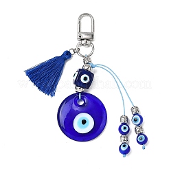 Lampwork Evil Eye Pendant Decoration&nbsp;HJEW-TA00392