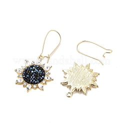 Alloy Rhinstone Hoop Earrings&nbsp;EJEW-K280-02