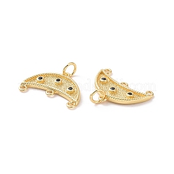 Rack Plating Brass Micro Pave Cubic Zirconia Chandelier Components Link&nbsp;ZIRC-C042-20G