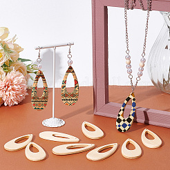 2 Sets Hollow Wooden Big Pendants&nbsp;WOOD-PH0002-28