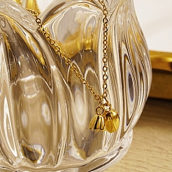 Lotus Pod 304 Stainless Steel Pendant Necklaces for Women&nbsp;TL8108-1