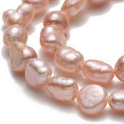 Natural Cultured Freshwater Pearl Beads Strands&nbsp;PEAR-A005-10D