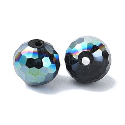 Half Plated Glass Beads&nbsp;EGLA-P059-02B-HP01
