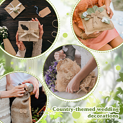 20Pcs 10 Styles Bowknot Handmade Linen Ornament Accessories&nbsp;DIY-AR0004-26