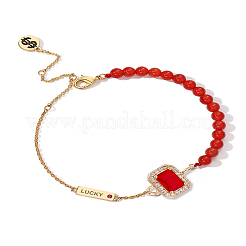 4Pcs 2 Colors Brass Cubic Zirconia Connector Charms&nbsp;FIND-LP0007-95