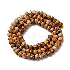 Natural Picture Jasper Beads Strands&nbsp;G-P587-D12-01
