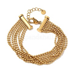 304 Stainless Steel Multi-strand Bracelets&nbsp;LS-BJEW-C137-01G