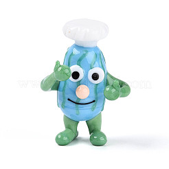 Handmade Lampwork Cartoon Chef Display Decorations&nbsp;LAMP-T025-12M