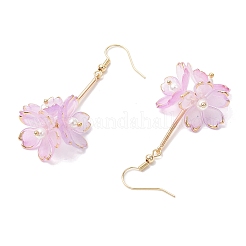 Acrylic Flower Dangle Earrings&nbsp;EJEW-TA00638
