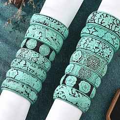 Chinese Style Cinnabar Bangles&nbsp;BJEW-U036-03