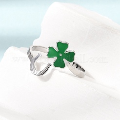 304 Stainless Steel Enamel Cuff Open Rings&nbsp;SA-CBA5609-01P