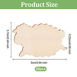 Unfinished Wood Pieces&nbsp;DIY-WH0430-025G