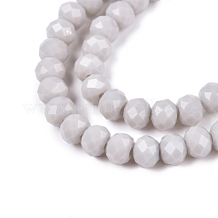 Opaque Solid Color Imitation Jade Glass Beads Strands&nbsp;LS-EGLA-A044-P6mm-D19