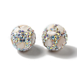 Polymer Clay Rhinestone Beads&nbsp;RGLA-D050-02A