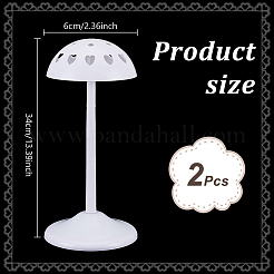 Plastic Wig Display Stands&nbsp;ODIS-WH0099-302A