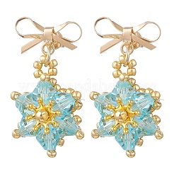 Brass Dangle Stud Earrings&nbsp;EJEW-MZ00678-03