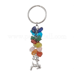 Animal Tibetan Style Alloy Pendant Keychain&nbsp;KEYC-JKC00524