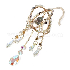 Wire Wrapped Raw Natural Fluorite Suncatcher&nbsp;RN-T001-02B