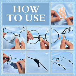 Sponge Eyeglass Nose Pads&nbsp;DIY-FG0008-55