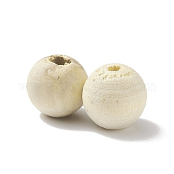 (Defective Closeout Sale: Spotted) Unfinished Natural Wood Beads&nbsp;LS-WOOD-XCP0001-57