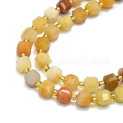 Natural Golden Silk Jade  Beads Strands&nbsp;G-I376-D55-01