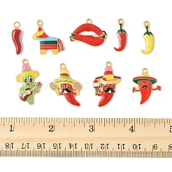 30Pcs 9 Styles Alloy Enamel Pendants&nbsp;FIND-FS0004-26