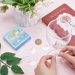 DIY Blank Wine Glass Charm Making Kit&nbsp;DIY-SC0023-62B