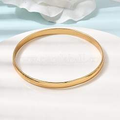 304 Stainless Steel Plain Bangles for Women Men&nbsp;BJEW-Z167-01G-02