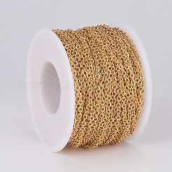 PVD Vacuum Plating 304 Stainless Steel Cable Chains&nbsp;CHS-E018-10G
